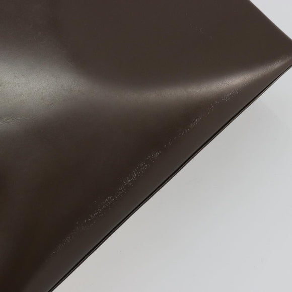 GUCCI Hand Bag Patent leather Brown Gold 000 2404 0503 Auth 175318