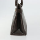 GUCCI Hand Bag Patent leather Brown Gold 000 2404 0503 Auth 175318-4
