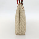 GUCCI GG Plus Supreme Web Sherry Line Tote Bag PVC White Red Green Auth 175321-4