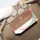 GUCCI GG Supreme Purse Pouch PVC Beige Gold 97 19 303 Auth 175322-14