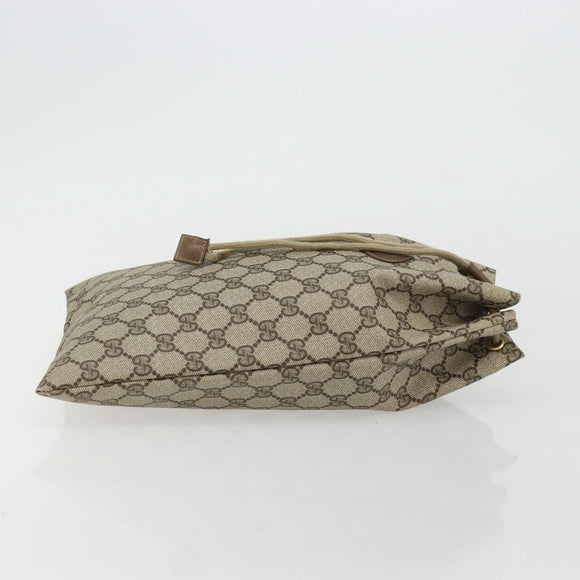 GUCCI GG Supreme Purse Pouch PVC Beige Gold 97 19 303 Auth 175322