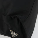 PRADA Hand Bag Nylon Black Silver Auth 175323-14
