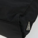 PRADA Hand Bag Nylon Black Silver Auth 175323-15