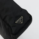 PRADA Hand Bag Nylon Black Silver Auth 175323-10