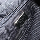 PRADA Hand Bag Nylon Black Silver Auth 175323-17