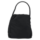 PRADA Hand Bag Nylon Black Silver Auth 175323-13