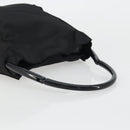 PRADA Hand Bag Nylon Black Silver Auth 175323-7