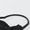 PRADA Hand Bag Nylon Black Silver Auth 175323-8