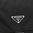 PRADA Shoulder Bag Nylon Black Silver Auth 175324-20