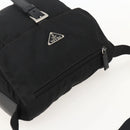 PRADA Shoulder Bag Nylon Black Silver Auth 175324-6