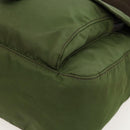 PRADA Shoulder Bag Nylon Green Silver Auth 175325-15