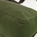 PRADA Shoulder Bag Nylon Green Silver Auth 175325-17