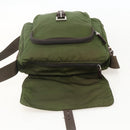 PRADA Shoulder Bag Nylon Green Silver Auth 175325-10