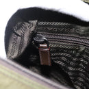 PRADA Shoulder Bag Nylon Green Silver Auth 175325-25