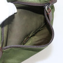 PRADA Shoulder Bag Nylon Green Silver Auth 175325-28