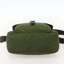 PRADA Shoulder Bag Nylon Green Silver Auth 175325-5