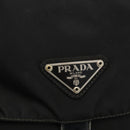 PRADA Shoulder Bag Nylon Black Silver Auth 175326-19