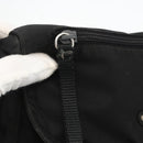 PRADA Shoulder Bag Nylon Black Silver Auth 175326-20