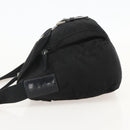 PRADA Shoulder Bag Nylon Black Silver Auth 175326-3