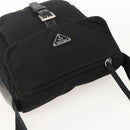 PRADA Shoulder Bag Nylon Black Silver Auth 175326-6