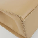 GUCCI Bamboo Hand Bag Leather Beige Silver 002 1016 Auth 175328-13