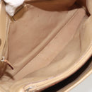 GUCCI Bamboo Hand Bag Leather Beige Silver 002 1016 Auth 175328-17