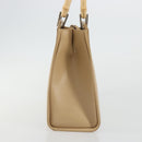 GUCCI Bamboo Hand Bag Leather Beige Silver 002 1016 Auth 175328-4