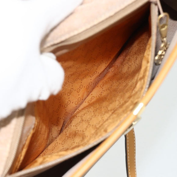 GUCCI Micro GG Supreme Shoulder Bag PVC Beige Gold 004 112 0264 Auth 175329