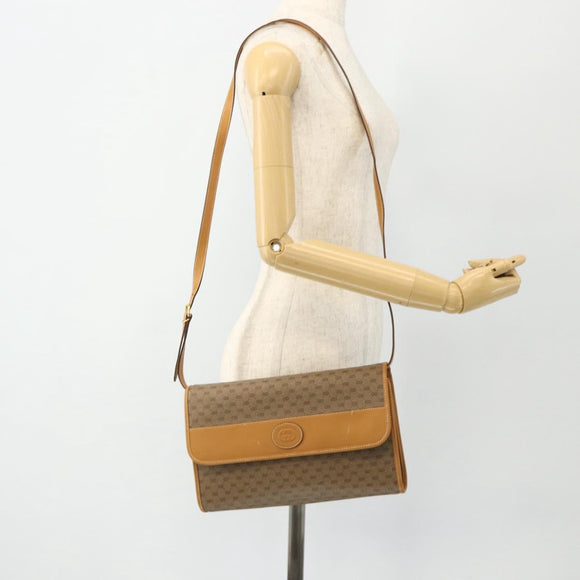 GUCCI Micro GG Supreme Shoulder Bag PVC Beige Gold 004 112 0264 Auth 175329