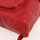 GUCCI Bamboo Backpack Leather Red Gold 003 2852 0030 0 Auth 175330-15