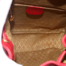 GUCCI Bamboo Backpack Leather Red Gold 003 2852 0030 0 Auth 175330-11