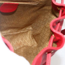 GUCCI Bamboo Backpack Leather Red Gold 003 2852 0030 0 Auth 175330-19