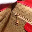 GUCCI Bamboo Backpack Leather Red Gold 003 2852 0030 0 Auth 175330-21
