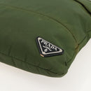 PRADA Shoulder Bag Nylon Green Silver Auth 175332-8