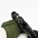 PRADA Shoulder Bag Nylon Green Silver Auth 175332-20