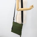 PRADA Shoulder Bag Nylon Green Silver Auth 175332-27