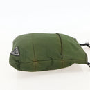 PRADA Shoulder Bag Nylon Green Silver Auth 175332-4