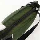 PRADA Shoulder Bag Nylon Green Silver Auth 175332-6