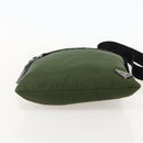 PRADA Shoulder Bag Nylon Green Silver Auth 175332-5