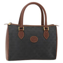 GUCCI GG Canvas Hand Bag Black Gold 002 58 0159 Auth 175333-1