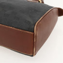 GUCCI GG Canvas Hand Bag Black Gold 002 58 0159 Auth 175333-10