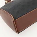 GUCCI GG Canvas Hand Bag Black Gold 002 58 0159 Auth 175333-11