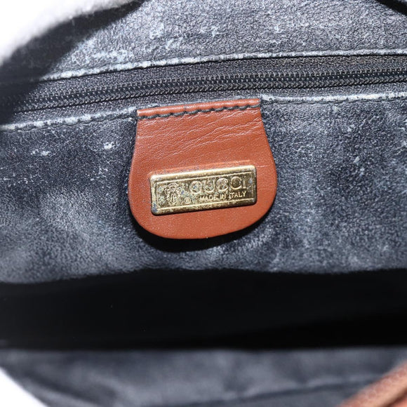 GUCCI GG Canvas Hand Bag Black Gold 002 58 0159 Auth 175333