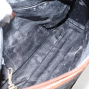GUCCI GG Canvas Hand Bag Black Gold 002 58 0159 Auth 175333-16