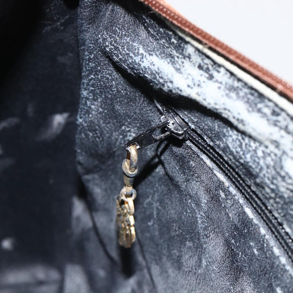 GUCCI GG Canvas Hand Bag Black Gold 002 58 0159 Auth 175333