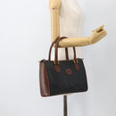 GUCCI GG Canvas Hand Bag Black Gold 002 58 0159 Auth 175333-22