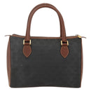 GUCCI GG Canvas Hand Bag Black Gold 002 58 0159 Auth 175333-3