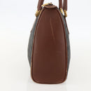 GUCCI GG Canvas Hand Bag Black Gold 002 58 0159 Auth 175333-4