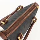GUCCI GG Canvas Hand Bag Black Gold 002 58 0159 Auth 175333-6