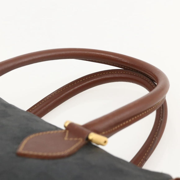 GUCCI GG Canvas Hand Bag Black Gold 002 58 0159 Auth 175333